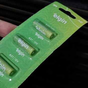 Bateria Alcalina A27 Elgin com 5 Unidades 12V Pilha