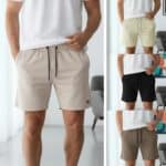 Bermuda Shorts Masculina Curta Casual Moletinho
