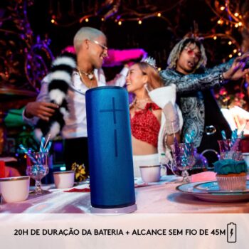Caixa de Som Bluetooth Ultimate Ears MEGABOOM 3 Portátil e À Prova D´Água – Até 20 horas de Bateria; 2 anos de Garantia – Preto