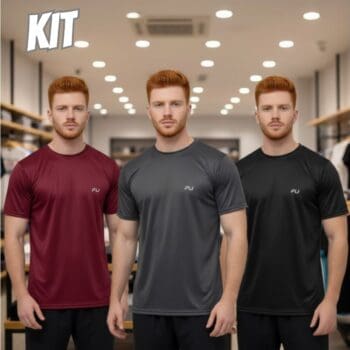 Camisa Dry Fit Kit Com 4 Academia Treino Corrida Premium