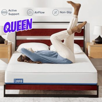 Colchão Queen Luuna Support, 2 Espumas, Ortopédica e Térmica, Firme