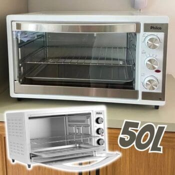 Forno Elétrico Philco 50L Branco Dupla Resistência PFE52B