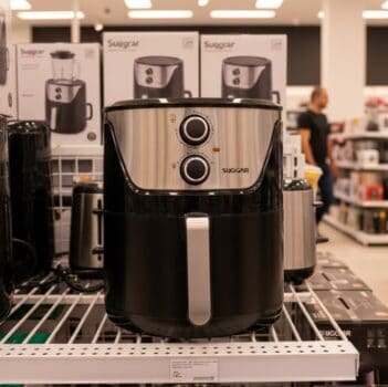 Fritadeira Sem Óleo Lightfry Preta Em Inox 4 Litros 127V- SUGGAR – FT4001PT