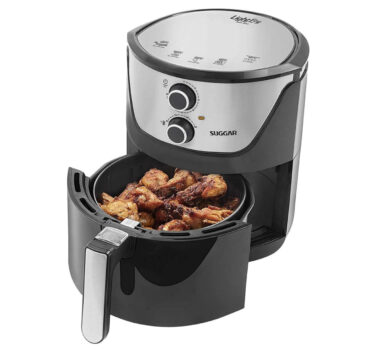 Fritadeira Sem Óleo Lightfry Preta Em Inox 4 Litros 127V- SUGGAR – FT4001PT