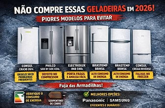 Geladeiras que você deve evitar em 2026: modelos problemáticos e escolhas arriscadas
