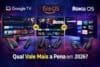 Google TV vs Fire OS vs Roku OS em 2026: Qual Sistema de TV Box Vale Mais a Pena?
