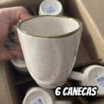 Jogo Com 6 Canecas De 260ml Em Porcelana Ryo Maresia Oxford