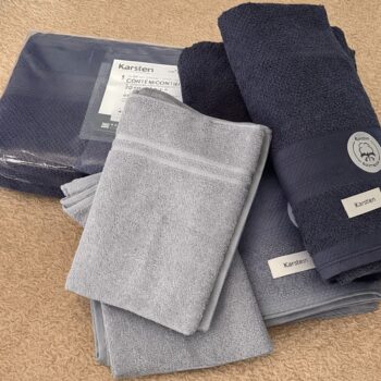 Jogo de Banho 4 Peças Fio Cardado 100% Algodão Empire Urbano cinza Karsten