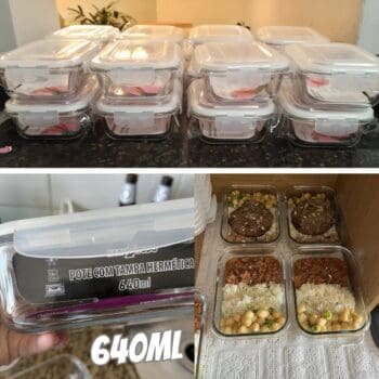 Kit 10 Potes Herméticos Vidro 640ml Starhouse Marmita Forno