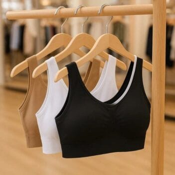 Kit 3 Sutiã Top Regata Microfibra Sem Costura Com Bojo
