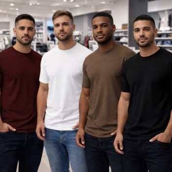 Kit 4 Camisas Camiseta Básica Lisa 100% Algodão Premium 30.1