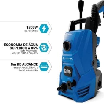 Lavadora De Alta Pressão Philco Force 1300w Plp2200 Cor Azul