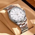 Opk Relógio Masculino Original Prata À Prova D'água 6010