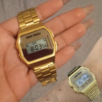 Relógio Feminino Vintage Mobj3808ab/4d Digital Mormaii