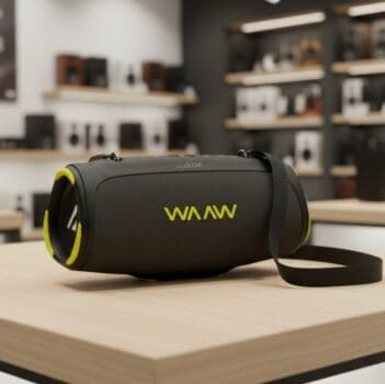 WAAW by ALOK Caixa de Som Bluetooth BOOM 110 À Prova D’Água e Até 26 Horas de Autonomia, Boombox Tecnologia TWS 40W RMS