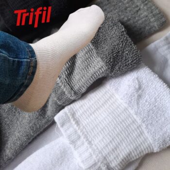 Kit Com 6 Meias Cano Médio Esportiva Trifil Original Básica