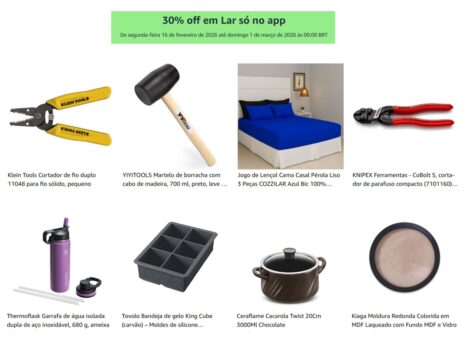 Cupom 30% OFF em Lar – Amazon