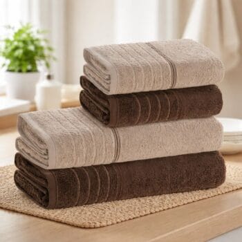 Jogo de Toalhas 4 Peças Fio Cardado 100 Algodão Softmax Bressan Karsten