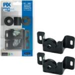 PIX Suporte de TV Fixo Universal 10 a 85 Polegadas Compacto Preto
