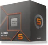 Processador AMD Ryzen 5 8500G Box (AM5/6 Cores/12 Threads/5.0GHz/22MB Cache/Wraith Stealth/AMD Radeon 740M)