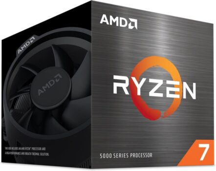 Processador AMD Ryzen 7 5700 Box (AM4/8 Cores/16 Threads/4.6GHz/20MB Cache/Wraith Spire/Sem Video)