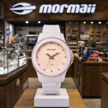 Relógio Mormaii Feminino Luau – Mopc21jakx/8g Correia Lilás Bisel 0 Fundo Rosé