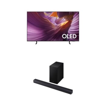 Samsung Vision AI TV 55″ OLED 4K S85F 2025 + Soundbar B-Series HW-B450F 2.1 canais Suwoofer incluso 2028
