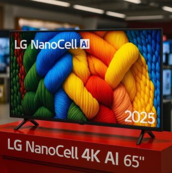 Smart TV 4K 65″ LG NanoCell 65NANOA Processador α7 AI Ger8 4K Super Upscaling Google Cast Alexa Integrado Controle AI Smart Magic WebOS 25