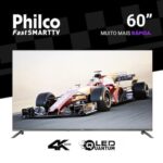 Smart TV 60" Philco QLED Roku Dolby Audio P60CRA