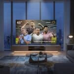 Smart TV QLED 65" 4K Toshiba 65C450NS Google TV 4 HDMI 2 USB Wi-Fi - TB036M