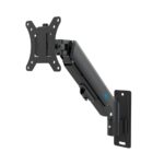 Suporte de Parede Articulado para Monitor de 17" a 32" Ergofirst, Ajuste com Pistão a Gás, Preto - G16-111