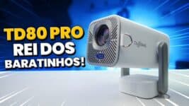 Thundeal TD80 Pro: Projetor Full HD Barato com 750 ANSI Lumens, Wi-Fi 6 e Android 13