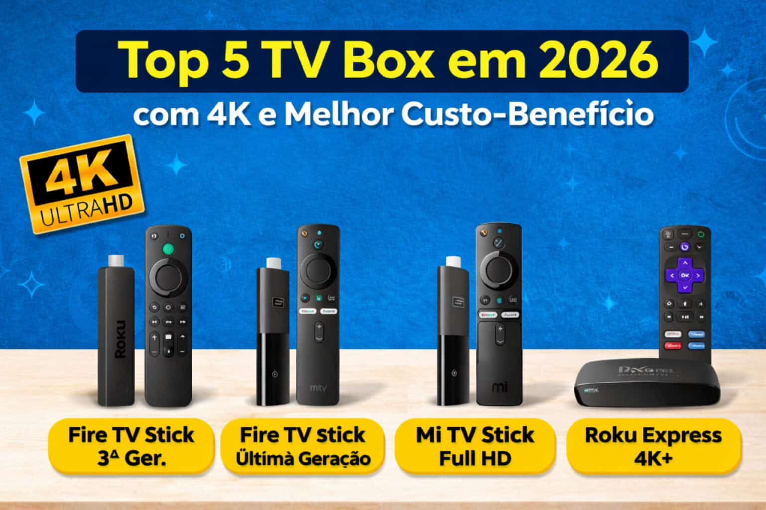 Top 5 TV Box em 2026 com 4K e Melhor Custo-Benefício
