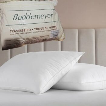 Travesseiro 50x70cm Buddemeyer Cotton Essential Algodão Branco