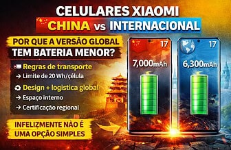 Xiaomi Global vs China: Por Que Celulares Têm Bateria Menor Fora da China?