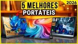5 Melhores Monitores Portáteis para Comprar em 2026: Modelos Leves, Compactos e com Alta Qualidade de Imagem