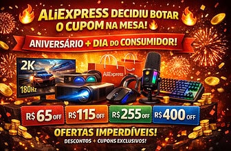 AliExpress no Dia do Consumidor e Aniversário 2026: cupons, melhores ofertas e produtos que podem valer a pena
