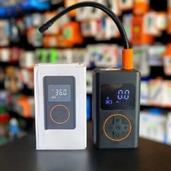 Compressor De Ar Digital Portátil Para Carro Bike Moto Sem Fio Portátil Cor Preta Alta Precisão