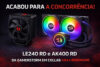 GamerStorm e Redragon Lançam LE240 RD e AK400 RD: Air Cooler e Water Cooler com Alto Desempenho