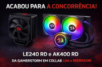 GamerStorm e Redragon Lançam LE240 RD e AK400 RD: Air Cooler e Water Cooler com Alto Desempenho