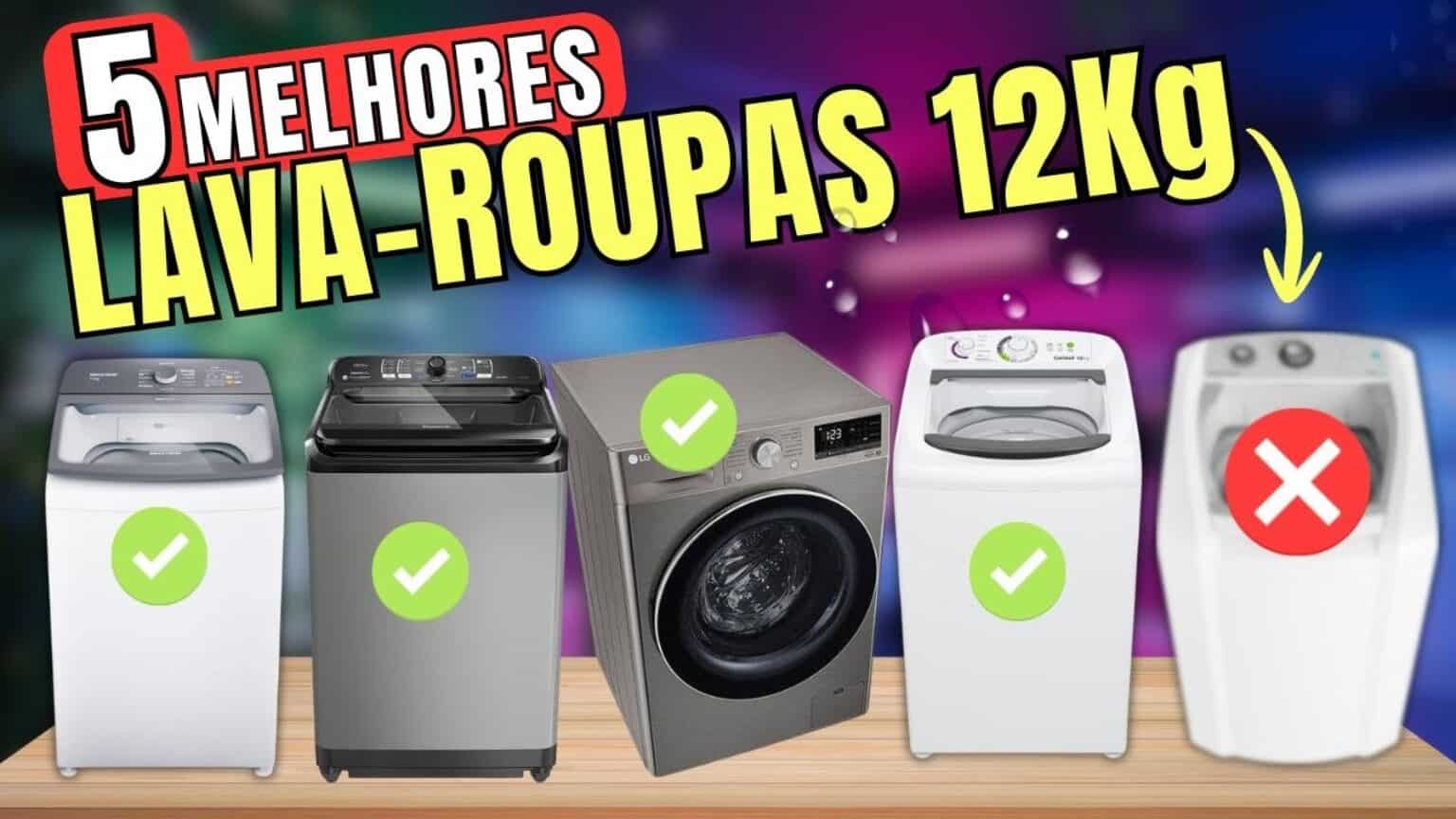 Melhores Máquinas de Lavar 12kg em 2026: Top 5 Modelos com Melhor ...
