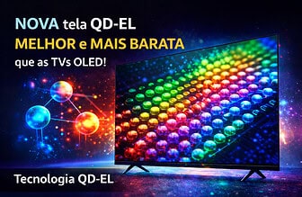 Nova tecnologia QD-EL promete superar TVs OLED com mais qualidade e menor custo