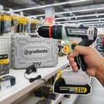 Parafusadeira Furadeira Sem Fio Gradiente GPB21VW Impacto 21V Maleta