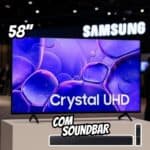 Samsung Combo Smart TV 58" Crystal UHD 4K U8500F 2025 + Soundbar Samsung HW-B400F