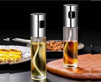 Borrifador de Azeite e Óleo 100ml em Vidro Spray Pulverizador Gourmet para Cozinha, Salada, Churrasco e Temperos – Importado