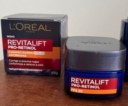 L’Oréal Paris Revitalift Pro-Retinol – Creme Facial Diurno Antirrugas, Renova a Pele,Uniformiza o Tom e Corrige Rugas com FPS 20, 49g