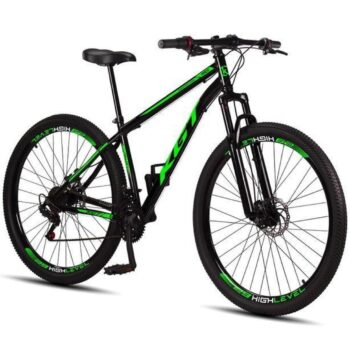 Bicicleta Aro 29 Aço Carbono KGT Freios Disco Suspensão 21v