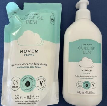 Combo Cuide-se Bem Nuvem: Loção Corporal 400ml + Refil 350ml
