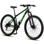 Bicicleta Aro 29 Aço Carbono KGT Freios Disco Suspensão 21v