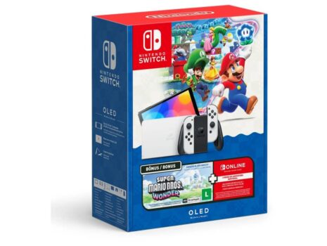 Console Nintendo Switch OLED + Super Mario Bros. Wonder + 3MO NOS – NT000053NSW
